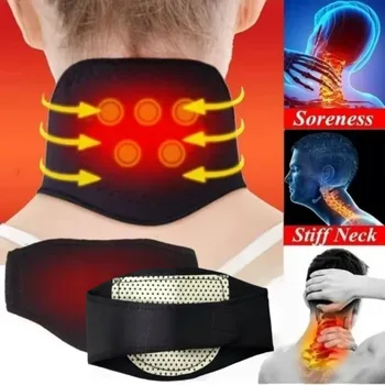 Selbsterwärmender Nackenstützrahmen mit magnetischer Nackenmassagefunktion bietet Entspannung und Wärme