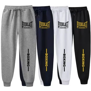 2025 herbst Winter EVERLAST Gedruckt Laufhose Männer Frauen Outdoor Sport Fitness Hosen Jogging Fleece Casual