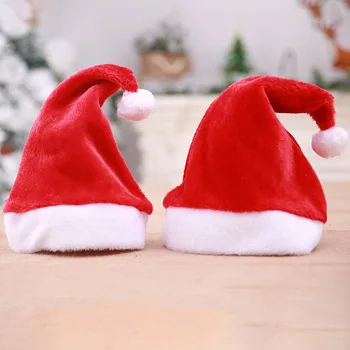 Weihnachtsmütze, Frohe Weihnachten LED-Lichtmütze, Neujahrs-Leuchtende Mütze, Rote Weihnachtsmann-Mütze