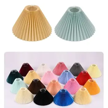 Decke Dekor Stoff Plissee Lampenschirm Moderne Waschbar Tisch Lampe Abdeckung DIY Retro Kronleuchter Tuch