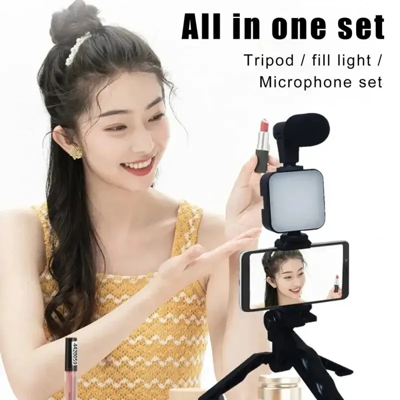 Smartphone Vlogging Kit mit Stativ Telefonhalter Mini – Bild 2