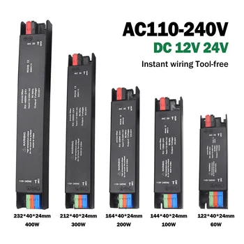 Ultradünne Beleuchtungstransformatoren 110 V 220 V auf 12 V 24 V 60 W 100 W 200 W 300 W 400 W