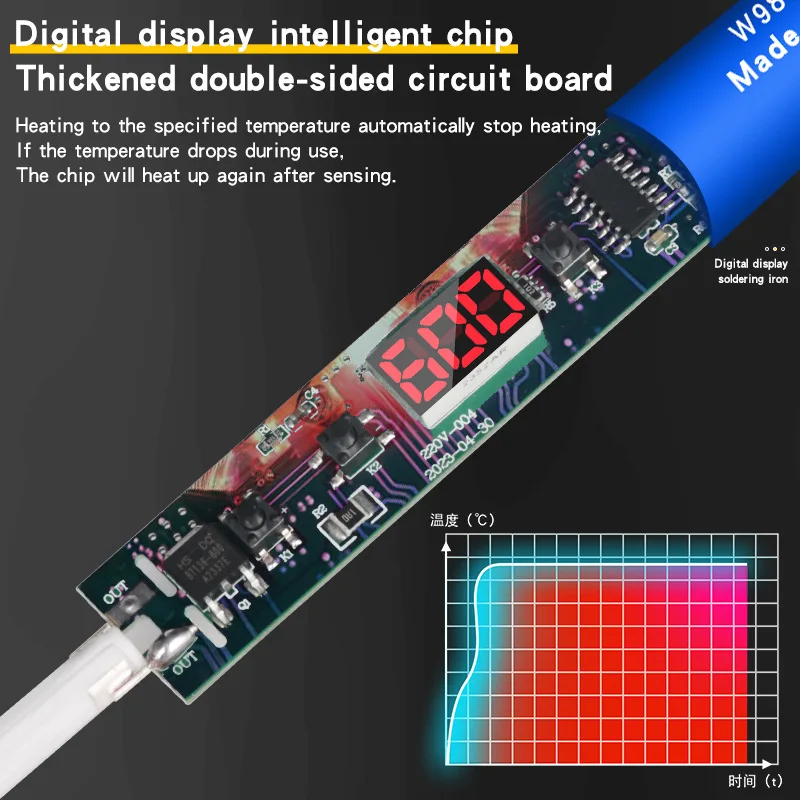 150W/200W Hochleistungs-Digital-Display-Lötkolben mit – Bild 5