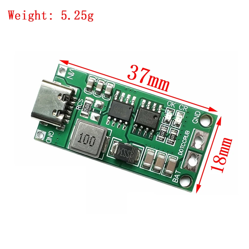 USB-C Step-up Ladeplatine für 2S/3S/4S Li-Ion, 8,4–16,8 V – Bild 3