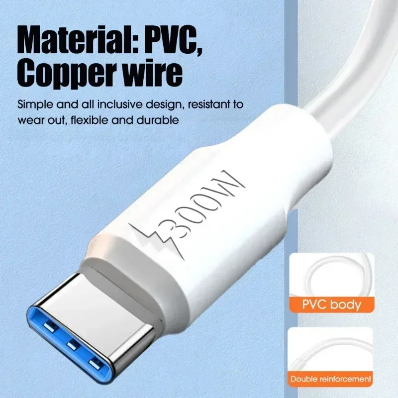 300 W Superschnellladung USB Typ C Datenkabel USB auf Typ C – Bild 2