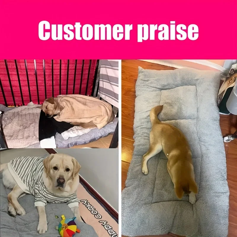 Übergroßes Plüsch-Hundekatzenbett, Sofa-Kistenunterlage – Bild 6