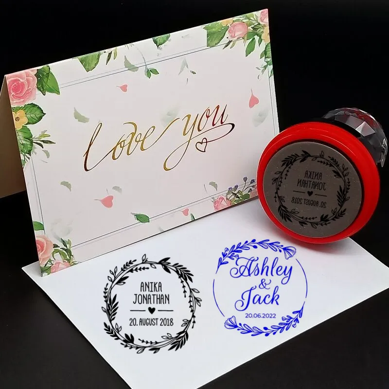 Runder Stempel, personalisierbar mit Ihrem eigenen Logo – Bild 5