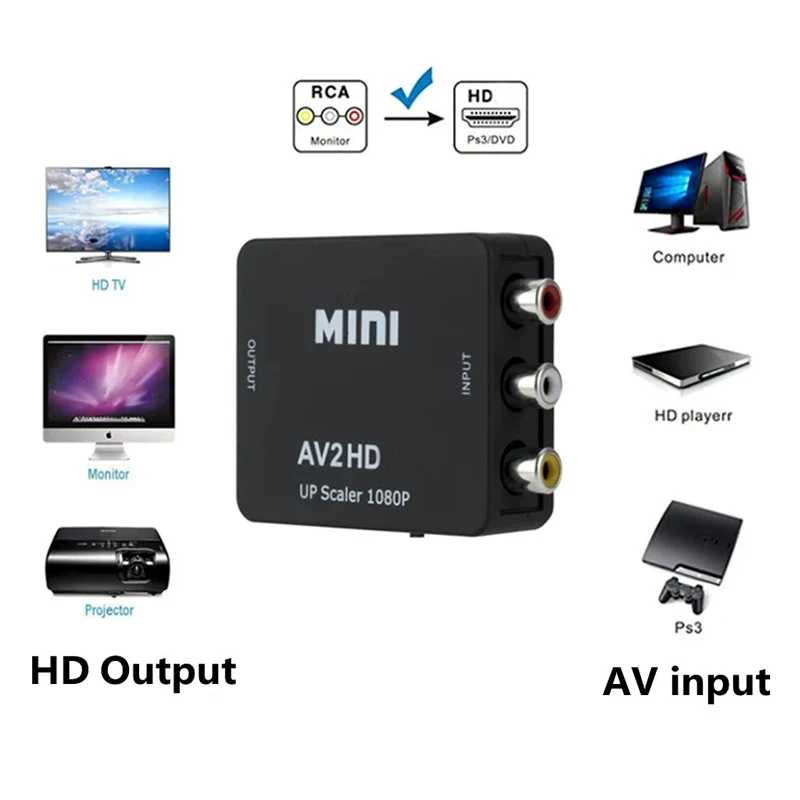 RCA AV auf HDMI Konverter, 1080p – Bild 3