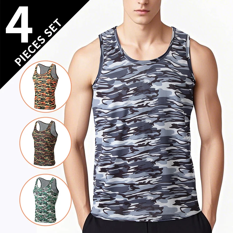 1/3/4 Stück Herren ärmellose atmungsaktive Mode Outdoor – Bild 6