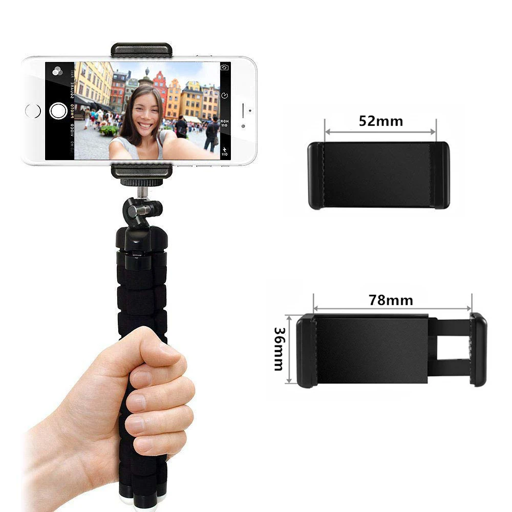Stativ Telefon Clip 1/4 Zoll Schraube Loch Halter Für Stativ – Bild 5