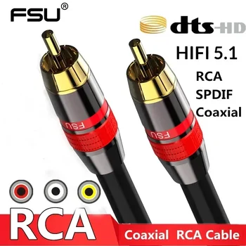 Koaxiales digitales Audio-RAC-Kabel SPDIF RCA auf RCA-Kabel Audio-Video-Stecker für DVD-Projektor
