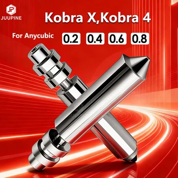 Anycubic Kobra 4 Kobra X Düse 0.2 0.4 0.6 0.8 KX Glatte Innenbohrung Cobra X Hotend Kobra 4 3D-Drucker Zubehör