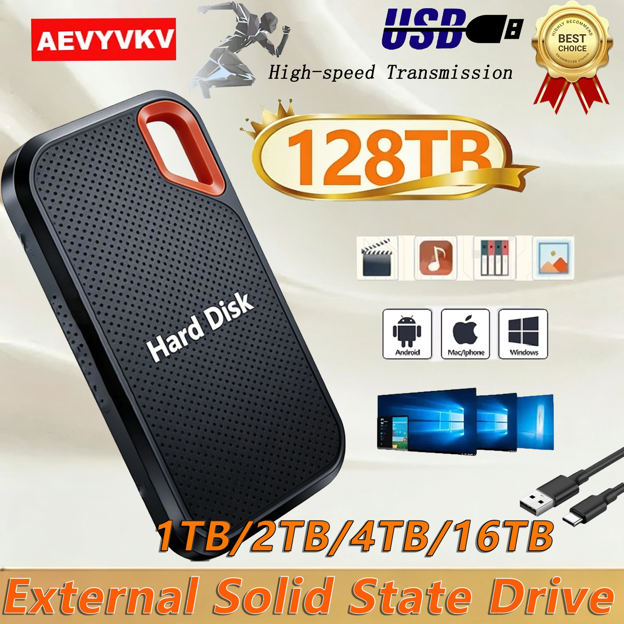 2 TB/4 TB Original Externe SSD Schnelle Übertragung Solid