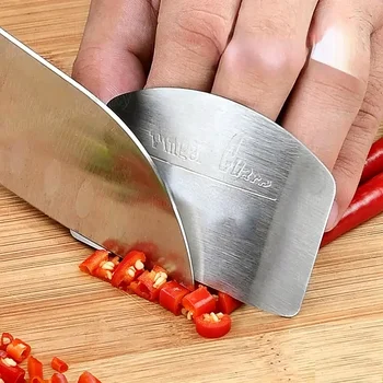 Edelstahl-Fingerschutz, Schnittschutz, Rutschfester Griff, Sicheres Küchenwerkzeug zum Kochen
