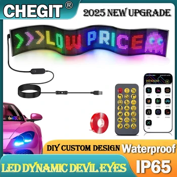 LED DIY Matrix Pixel Panel Led Display Lkw Auge Auto Zeichen Animation Bluetooth App Steuerung Programmierbare
