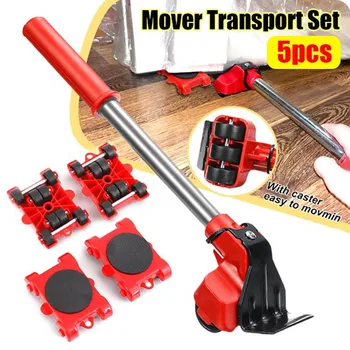 Heavy Duty Möbel Heber Mover Roller mit Rad Bar Moving Gerät Hebe Helfer Möbel Moving Transport (5 Stück)