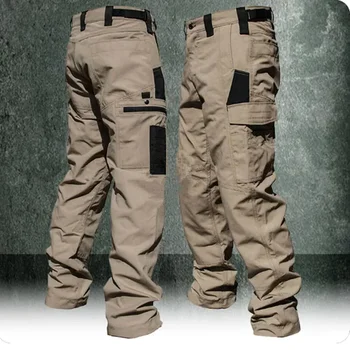 Tragen Beständig Arbeits Hose Mann Multi-tasche Gerade Cargo Hosen Outdoor Jogging Taktische Hosen Frühling