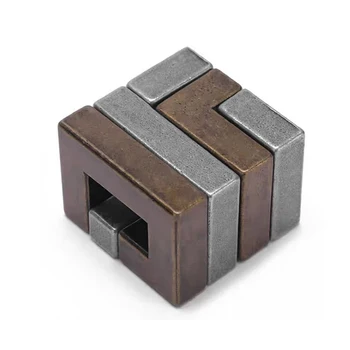 Magic Difficult Brain Teaser IQ-Test Metallpuzzle Spielzeug Mind Challenge Entsperren ineinandergreifende