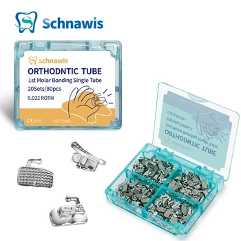 Dental Kieferorthopädische Bukkalröhrchen Bondable 1st Molar Monoblock Nicht-Convertible Einzel (20 Stück)