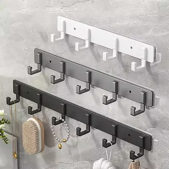 Küchenhaken aus Aluminium ohne Bohren, Einfach zu Installieren, Küchenutensilien-Aufbewahrungshaken