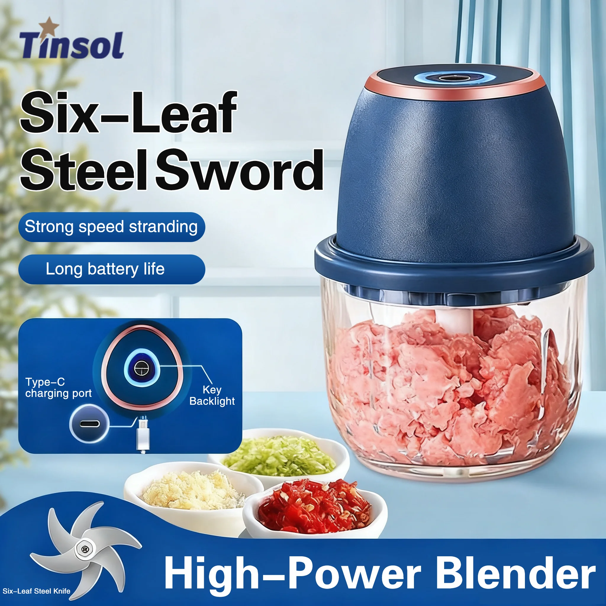 TINSOL 350ML Elektrischer Fleischwolf