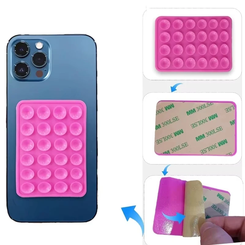 Multifunktionaler Handy-Saugnapf aus Silikon, 24-teckiges
