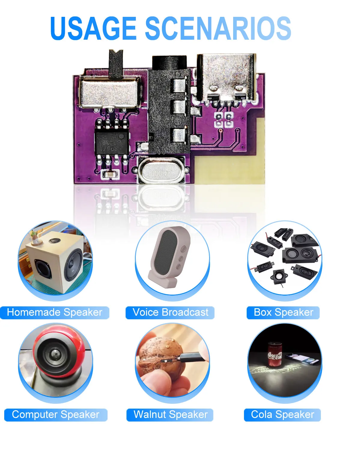 DC 3,5 V-5 V 5 W Bluetooth 5,4 Mono Verstärker Decoder Board – Bild 6