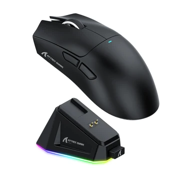 Attack Shark X11 Bluetooth-Funkmaus, drei Modi, 2,4 G, PAW3311, RGB-PC, magnetische Ladestation
