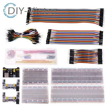 3,3 V/5 V MB102 Breadboard-Leistungsmodul + MB-102 830 Punkte Prototyp-Breadboard für Arduino-Kit + 65