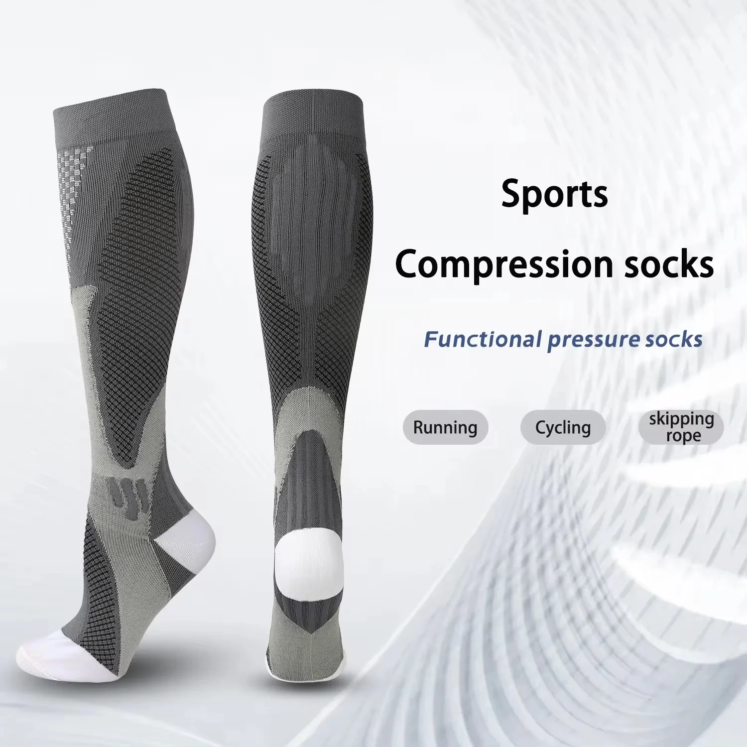 1 PAAR Kompressionssocken Sportsocken Medizinische – Bild 2