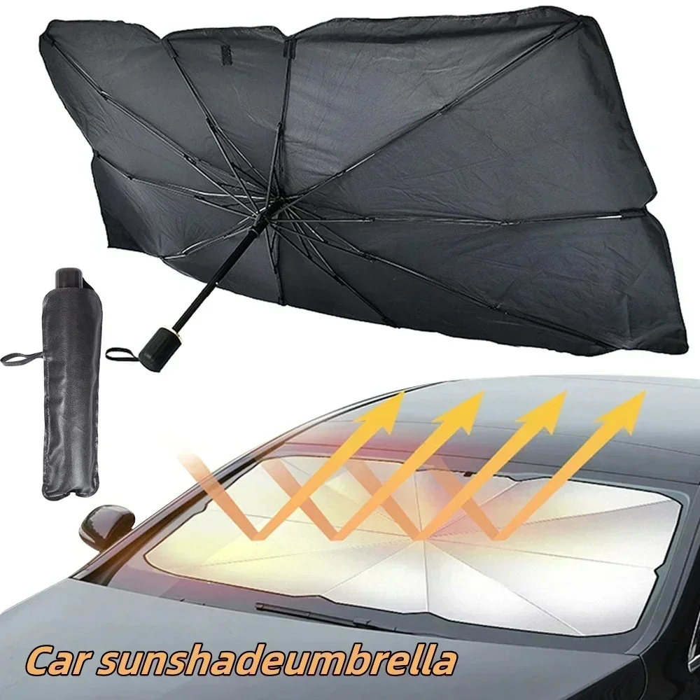 Auto-Windschutzscheiben-Sonnenschutz Regenschirm Faltbarer – Bild 2