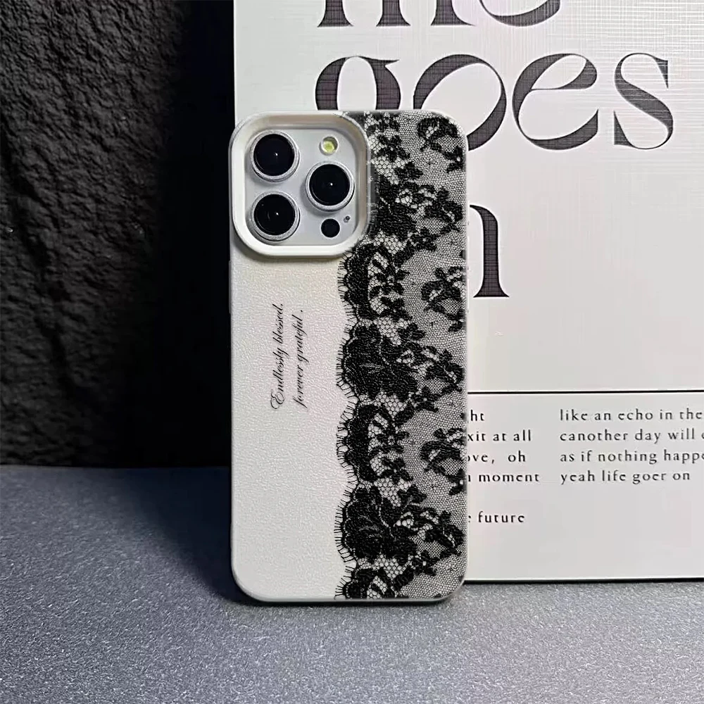 Mintgrüne Spitzen-Handyhülle für iPhone 17 16 15 14 Plus 13 – Bild 6