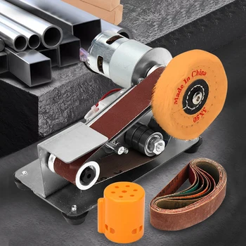 110V/220V Mini Elektrische Band Sander DIY Polieren Schleifen Maschine Cutter Kanten Spitzer Multifunktionale