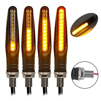Moto Led Fließende Wasser Blinker Biegsamen Blinkende Signale Lampe Universal Motorrad Blinker Licht Gebaut