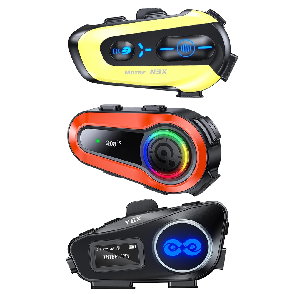 Motorradhelm Bluetooth Headset Intercom Mikrofon Universal – Bild 3