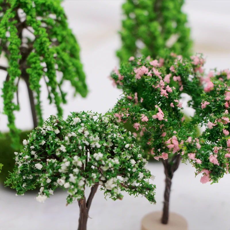 1Pcs Mini Diorama Mixed Tree Set Landschaft Landschaft Modell – Bild 5