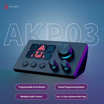 Ajazz AKP03E/153E Desktop-Helfer Schreibtisch-Konsolen-Controller Programmierbare Makro-Anpassbare Tasten