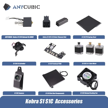 ANYCUBIC Kobra S1 Combo Zubehör Hotend Extruder 8-Farben-Filamentnabe PEI Federstahl-Rückzahlerkennungsmodul
