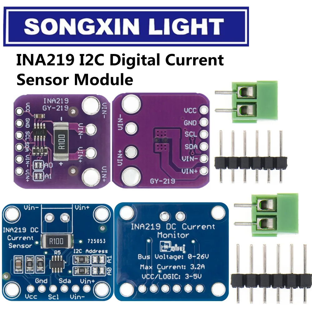 1PCS SOT23 INA219 Bi-directional DC Strom Versorgung Sensor