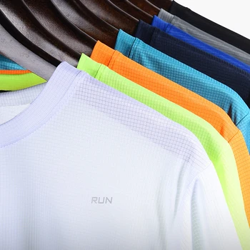 Sommer Herren Quick Dry Lauf Bodybuilding Shirts Sport Gym t Shirt Männer Kurzarm Fitness Tops Übergroßen