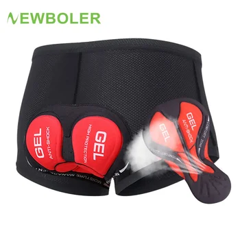 NEWBOLER Atmungsaktive Radfahren Unterwäsche Radfahren Shorts 5D Gel Pad Stoßfest Fahrrad Unterhose MTB