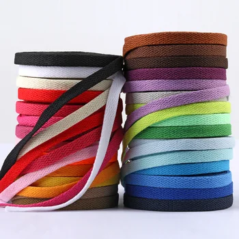 26-Farben-Schnürsenkel Schwarz Weiß Schnürsenkel Sneaker Minimale Keine Elastizität Flache Schnürsenkel