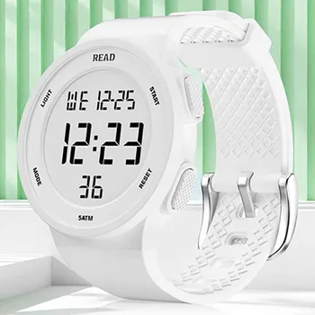 Uhren für Damen, modische Uhr mit hochauflösendem LED-Definition-Display, wasserdichte multifunktionale