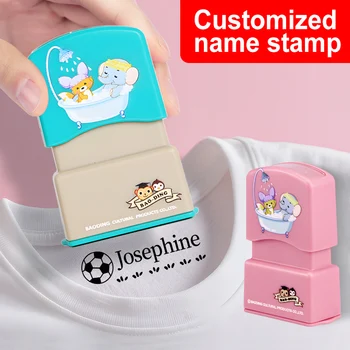 Personalisierter Namensstempel für Kinder - individuelle wasserdichte Siegelstempel für die Schule