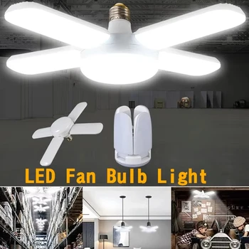 28W fächerförmige LED-Glühbirne E27 LED-Lampe, faltbar, 220V, Glühbirnen für Zuhause, Wohnzimmer, Lager