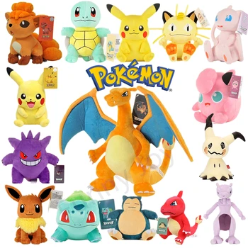 POKEMON Plüschtier Gengar Pikachu Kawaii Charizard Echte Plüschpuppe Weiche Niedliche Cartoon Piplup Spielzeug