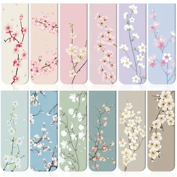 Magnetische Lesezeichen für Frauen Blumen planer magnetische Lesezeichen sortierte Buch magnete (12 Stück)