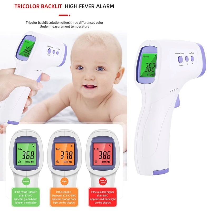 1 Stück Stirn-Temperaturpistole Infrarot-Handthermometer – Bild 3
