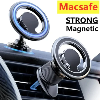 Magnetischer Autotelefonhalter, Ständer, Macsafe-Unterstützung im Auto für iPhone 13, 14, 15 Pro Max