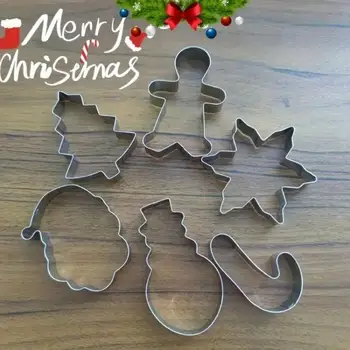 Weihnachts-Ausstechformen, Edelstahl-Ausstechformen, Keksformen, Backwerkzeuge, Küchenhelfer (12 Stück)